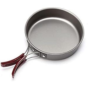 AIROKA Aluminum alloy Non-Stick Medium Frying Pan with Folding Handle for Outdoor Camping Picnic Hiking
