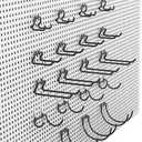 KINOMI 24 Pack Pegboard Hooks Heavy Duty Pegboard Drill Holder Power Tool Holder, Value Set, Large Pegboard Accessories and Hooks for Tools, Power Drills, Art and Craft Supplies etc