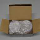 4 Pack Acrylic Qtip Holder Dispenser for Cotton Swabs, Balls, Pads, Floss Picks- Small Clear Acrylic Canister Apothecary Jar Set, Bathroom Essentials Accessories Decor, Vanity Makeup Storage Organizer