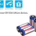 Tenergy 3V CR123A Lithium Battery, High Performance 1500mAh CR123A Cell Batteries [UL Certified] PTC Protected, Smart Sensors Replacement CR123A Batteries, 24 Pack (Non-Rechargeable)