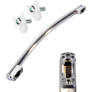 WR12X34310 Refrigerator Stainless Steel Door Handle-Replaces 4960021 AP6994366 PS16220203 EAP16220203- Compatible with GE Appliances Refrigeratorwith 2 Pcs WR01X25070 Door Handle Fasteners