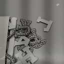 ASTARON 52 Pcs Self Adhesive Letter Patches Pearl Rhinestone Letter Stickers, Glitter Rhinestone Letters A-Z Embroidered Applique Patches Alphabet Cloth Patch for Clothes, Bags, Hat, Phone Case, DIY (1.8 inches)