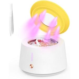 Kinsive Ultrasonic Retainer Cleaner, Retainer Cleaner Machine for Dentures, Mouth Guards, Braces, Toothbrush Heads, Jewelry, 30W/45kHz Ultrasonic Jewelry Cleaner, 4 Modes with 180ML Capacity