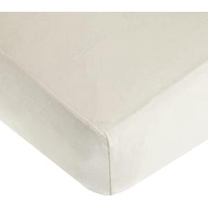 American Baby Company 100% Natural Cotton Fitted Crib Sheet 52" x 28" - Soft, Breathable, Hypoallergenic & Gentle Toddler Bed Sheet, Ivory, Neutral for Boys & Girls White