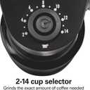 Hamilton Beach Electric Burr Coffee Grinder with Large 16oz Hopper & 18 Settings For 2-14 Cups, Stainless Steel (80385)