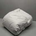 Serta Goose Feather Down Fiber Cotton Comforter King Size - 100% Cotton Duvet Insert - Hotel Luxury Hypoallergenic Bedding Comforter Light Warmth 106 x 90 Inch White