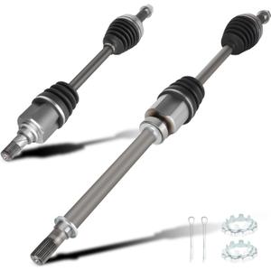2 pcs Front CV Axle Shaft Assembly fits for Nissan Altima 07-12 (only for Automatic CVT Trans), 2013 Altima Only for Coupe BodyType, 08-13 Rogue FWD Only, 14-15 Rogue Select FWD (Only fit for FWD)