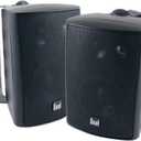 Dual LU47PB 4" 3-Way Indoor/Outdoor Speakers (Black)