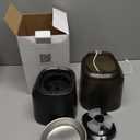 Automatic Cat Feeders for Two Cats, 5L/20 Cups Double Automatic Cat Food Dispenser with 2 Stainless Bowls, Timer Setting 20 Portions 6 Meals Per Day, 10s Meal Call, Pet Feeder for Dog (Black, 5L)