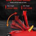 WORKPRO 2.5 Ton Hydraulic Trolley Floor Jack, Heavy Duty Steel Car Jack