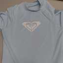 Roxy Women's Long Sleeve Compression Fit Rashguard UPF 50+ Quick Dry Recycled Swim Shirt (Cool Baby Blue)