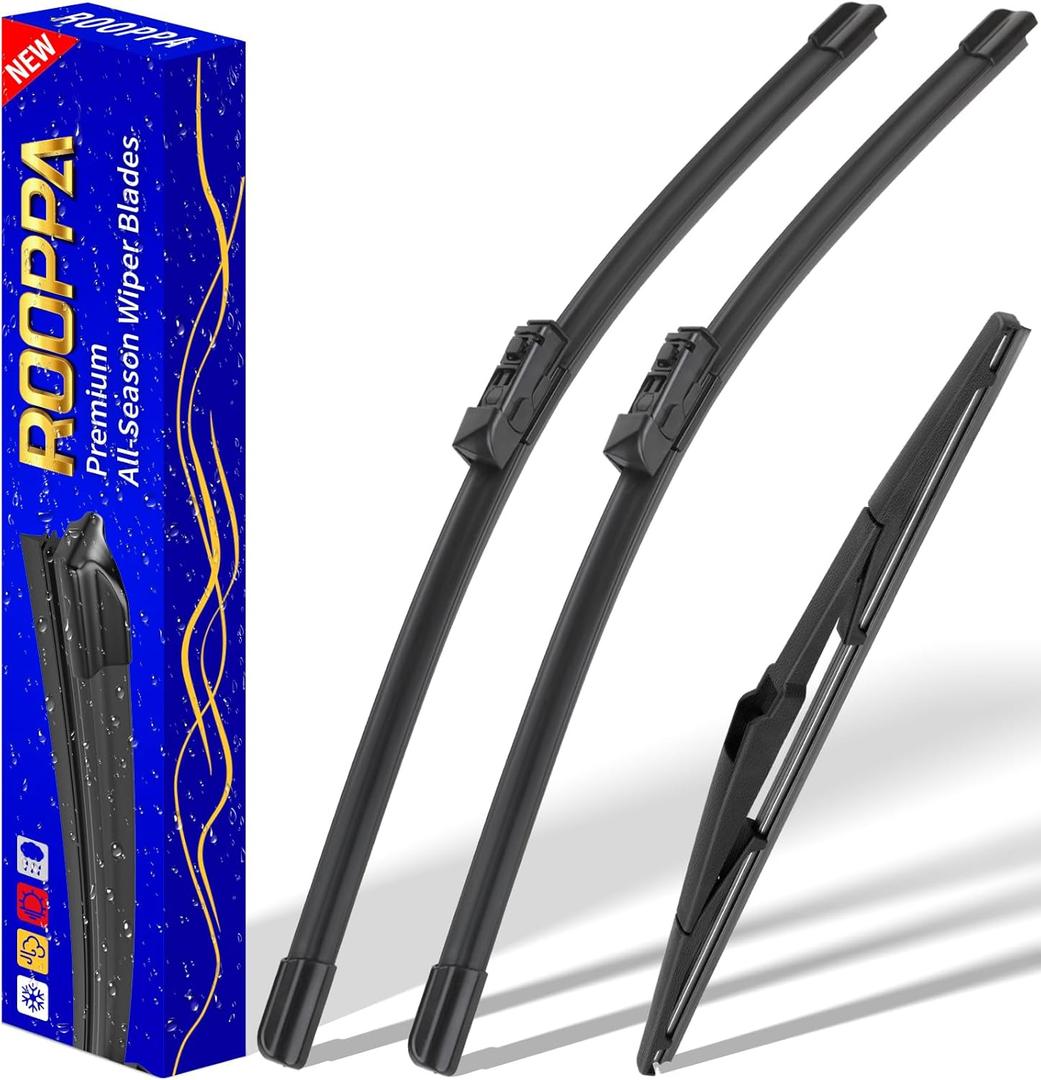 3 wipers Replacement for 2017-2022 2023 2024 2025 Mazda CX-5 2017-2022 2023 Mazda CX-9, Windshield Wiper Blades Original Equipment Replacement - 24"/18"/14" (Set of 3)