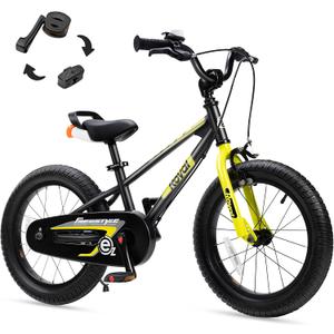 RoyalBaby EZ Kids Bike 12 14 16 18 20 Inch Balance Pedal 2-in-1 Training Bicycle Boys Girls Ages 3 to 12 Years Easy Learn for Beginners