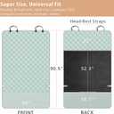 F-color SUV Cargo Liner for Dogs, Water Resistant Pet Cargo Cover Dog Seat Cover Mat for SUVs Sedans Vans with Bumper Flap Protector, Non-Slip, Large Size Universal Fit, Grey