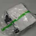 5 Pack Moving Bags, Wreath Storage Bag, Garland Container, Clear Storage Bags with Handles and Zippers Moving Bag for College Carrying, Bedding, Toys Organizer, Under the Bed Storage (Black)