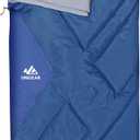 Unigear Camfy Bed 50F Sleeping Bag Premium Comfortable Sleeping Bag for Adults and Kids  Lightweight Portable for Warm Weather Camping (Long, Dark-Blue)