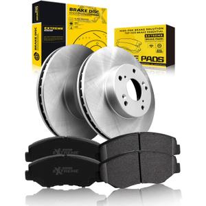 TOVASTY Front Brake Kit Compatible with Honda Accord 2003-2012 Semi-Coated Brake Rotors and Carbon Ceramic Brakes Pads Compatible with Honda Civic 2013-2021