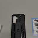 FNTCASE for Samsung Galaxy S25 Case: for Galaxy S24 Case Military Grade DropProof Protection Cover with Kickstand | Matte Textured Rugged Shockproof TPU | Protective Sturdy Phone Case - 6.2 inch Black