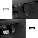 Linskip Gas Pedal Lift Extender Compatible with 2007-2017 Jeep Wrangler JK Accessories, Adjustable Foot Rest Accelerator Pad for Jeep JK Accessories(Black)