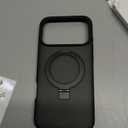 Ultra-Magnetic Stand for iPhone 17 Pro Max Case [Military Drop Protection] [Compatible with MagSafe] Shockproof Translucent Matte Slim Ring Holder Case for iPhone 17 Pro Max (Black)