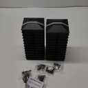 Goovilla 4x4 Post Caps Black(Actual 3.5" x 3.5"), 24 Pack Fence Post Caps with 48 Screws and Easy Installation, Sturdy Waterproof Plastic Deck Post Caps with Frosted Finishing Touch, Protect Wood Post