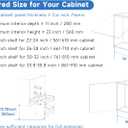 30~32'' Pull Down Shelf for Kitchen Upper Cabinet, White, L -Cabinet Size