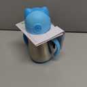 Munchkin Cool Cat Sippy Cup with Straw for Toddlers, Stainless Steel Straw Cup, 8 Ounce, Blue