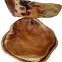 Creative Wood Bowl - Root Carved, Handmade, Natural Real Wood Candy Serving Bowl (9"-10")