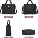 I IHAYNER Puffer Tote Bag for Women Lightweight Top Handle Handbag Large Shoulder Bag with Zipper for Travel Work