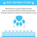 Dog Shoes, Dog Sandals for Hot Pavement, Non-Slip Waterproof Dog Booties for Winter Snowy Day and Summer, Adjustable Straps Easy-Clean Beach Outdoor Pet Boots Rugged Sole-4Pcs Blue, Size 3:（2.09''x1.50'')(L*W)