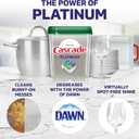 Cascade Platinum Power Boost Dishwasher Pods, Dishwasher Detergent, Dishwasher Soap, Dish Tabs, Dishwashing Tablets, Dish Detergent, Lemon, Actionpacs, 37 Count