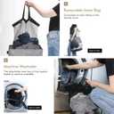 DOKEHOM 100L Laundry Basket with Lid and Removable Laundry Bags, Large Collapsible Laundry Hamper for Bedroom, Bathroom, Laundry Room, Colloge (Grey)