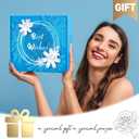 Teacher Nurse Employee Appreciation Gifts, Best Friend Birthday Gifts for Women, Blue Self Care Package Get Well Soon Gift Basket, Unique Mothers Day Gifts for Mom Wife Girlfriend Sister w Blanket