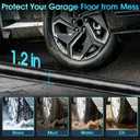 ToLanbbt 7'9" x 18' Garage Floor Mat, Heavy Duty Water Containment Mat with 1.2" Raised Edges, Protection from Snow Mud Rain and Oil, Non-Slip Garage Parking Mat for SUVs Trucks