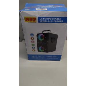 Bluetooth Speakers, 60W Portable Wireless Loud Outdoor Home Party Bluetooth Speaker with Subwoofer, FM Radio, LED Colorful Lights, Microphone, Remote and Big Powerful Stereo Deep Bass Sound Boombox