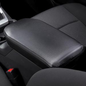 INTGET Center Console Armrest Cover for Toyota RAV4/RAV-4 Accessories 2025 2024 2023 2022 2021 2020 2019 Leather Middle Console Arm Rest Lid Cover Elbow Pad Protector(Carbon Fiber Texture)