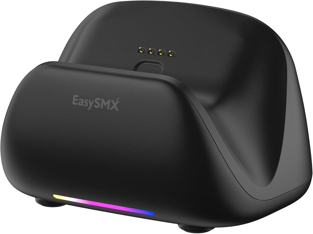 EasySMX X05Pro Controller Dock  USB-C Powered Stand with Receiver Storage, Anti-Slip Base, Clean Desk Setup, Premium Display for PC & Switch Gamers