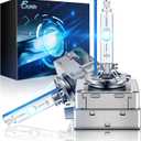 Erato D3S Xenon HID Headlight Bulbs 35W Metal Stents Base Replacement Headlight Lamps 8000K Ice Blue, Pack of 2