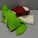 Set of 6 Christmas Stockings,18"Large Personalized Knitted Green Red White Christmas Stockings Customized with Name Tags for Kids Holiday Xmas Family Fireplace Party Hanging Decoration Stockings Gifts