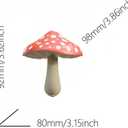 Colorful Life Remote Control Mushroom Night Light ThreeColor Warm LED Bedside Lamp, Cute Mushroom Design with Dimmer & Timer (Warm Red/Green/Yellow)