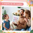 Teling 100 Pcs Teacher Appreciation Gifts Bags Bulk love teach Kraft Paper Thank You Wrap Gift Bags with Handles for Graduation Party Employee teachers Day, 5.9 x 8.3 x 3.2 Inches