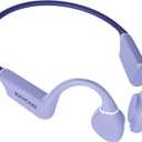 Raycon Everyday Bone Conduction Headphones Bluetooth - Open Ear Running Headphones, Sweat & Water-Resistant Earbuds with Mic for Sports & Workouts, 13hr Playtime (Purple)