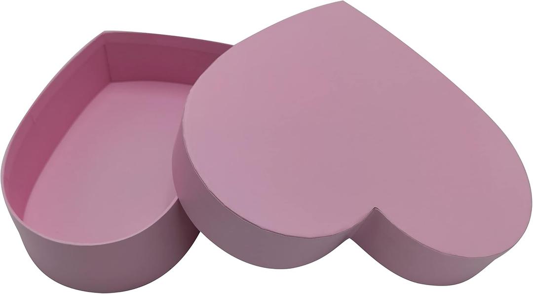 WENPACK Empty Heart Shaped Gift Box Strawberry Packaging (Pink)