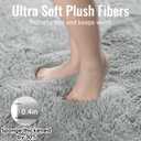 PAGISOFE Ultra Soft Fluffy Area Rugs for Bedroom Boys, Gray Rugs Carpets for Kids Room,Soft Plush Furry Bedside Rug,Non-Slip Floor Fuzzy Rugs,4x6 Ft
