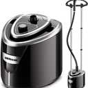 Steamer for Clothes, 1500W Standing Garment Steamer with 35s Fast Heating, 2.5L Water Tank for 1.5H Steaming, Adjustable Height Stand with Clothes Hanger, Professional Wrinkle Removal