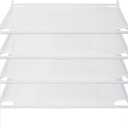 STO STO Sweater Drying Rack, 4-Pack Stackable Mesh Clothes Drying Rack, Laundry Drying Rack for Sweaters, Socks, Toys, White