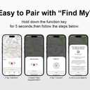 2 x Airtag Wallet Tracker Card for Apple: Bluetooth Tracker Smart Card for Men Gifts Passport Tracker with Find My Keys Finder and Item Locator for Keys Luggage Passport, iOS Only (1 Pack)