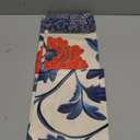 Square Tablecloth 54x54In Floral Table Cover 60x60In Washable Table Cover for Party Restaurant, Picnic, Indoor and Outdoor Dining, 54x54In, Red Flowers Ethnic Folk Style