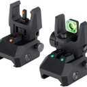 ohhunt Fiber Optic Sights Foldable Flip Up Sights Back up Sight Polymer Fiber A15