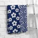 2 x Blue Flowers Kitchen Towels, Floral Dish Towels, Clouds Kitchen Towels Decorative Set, Flower Prints Decoration for Home, Cute Hand Towels, Gifts for Women, Set of 2, 16x24 (Blue-1)